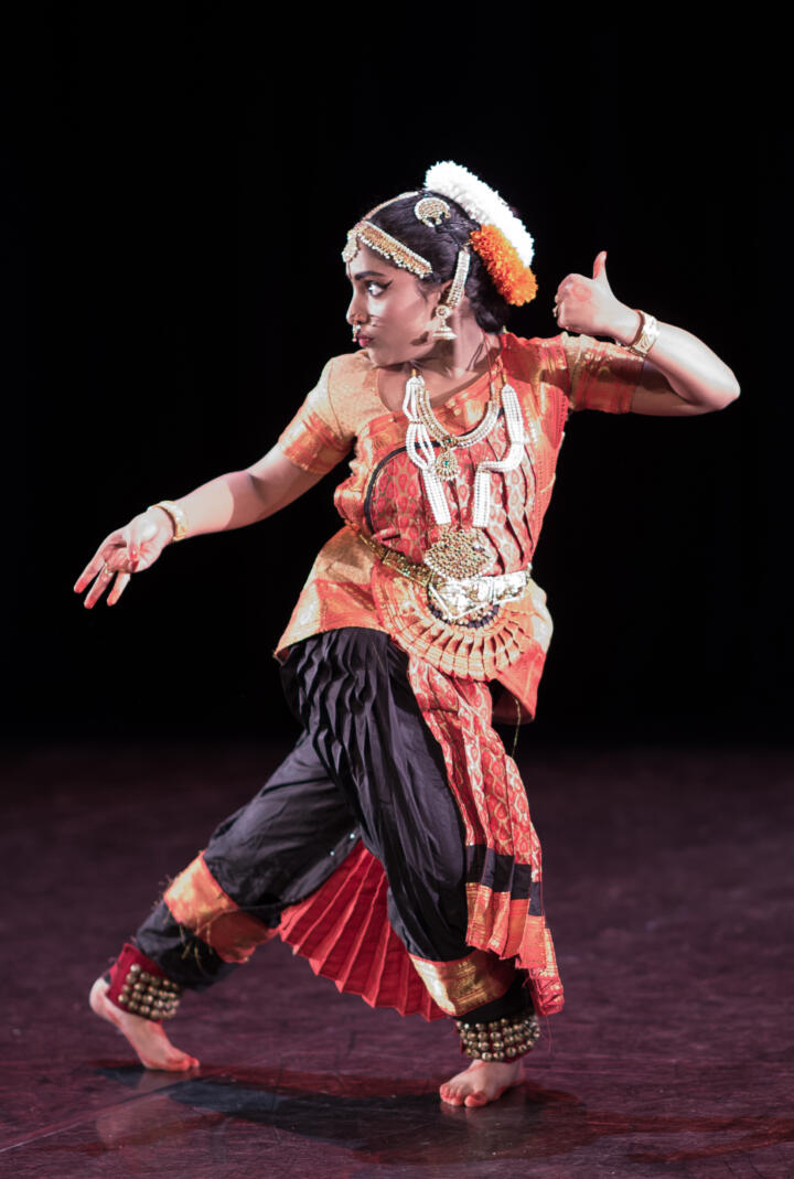 young dancer performing on stage