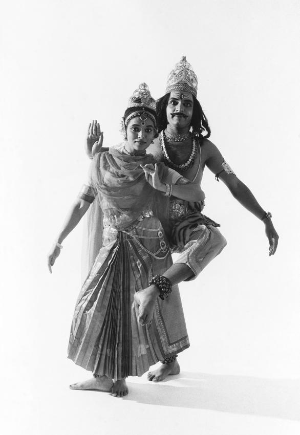 Black and white photo of dancers