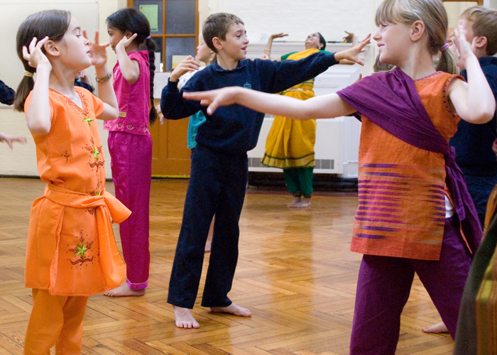 young children participate in a dance workshop