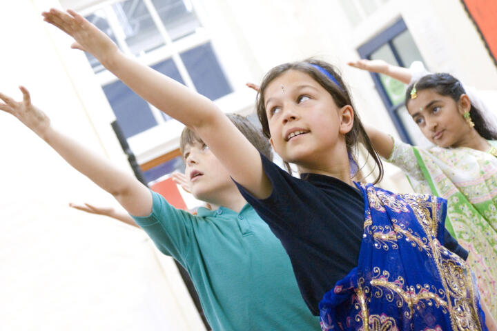 young children participating in a dance workshop