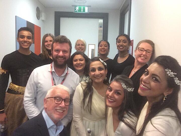 Akademi team with the producers and conductor Sofi Jeannin at BBC Singers Concert