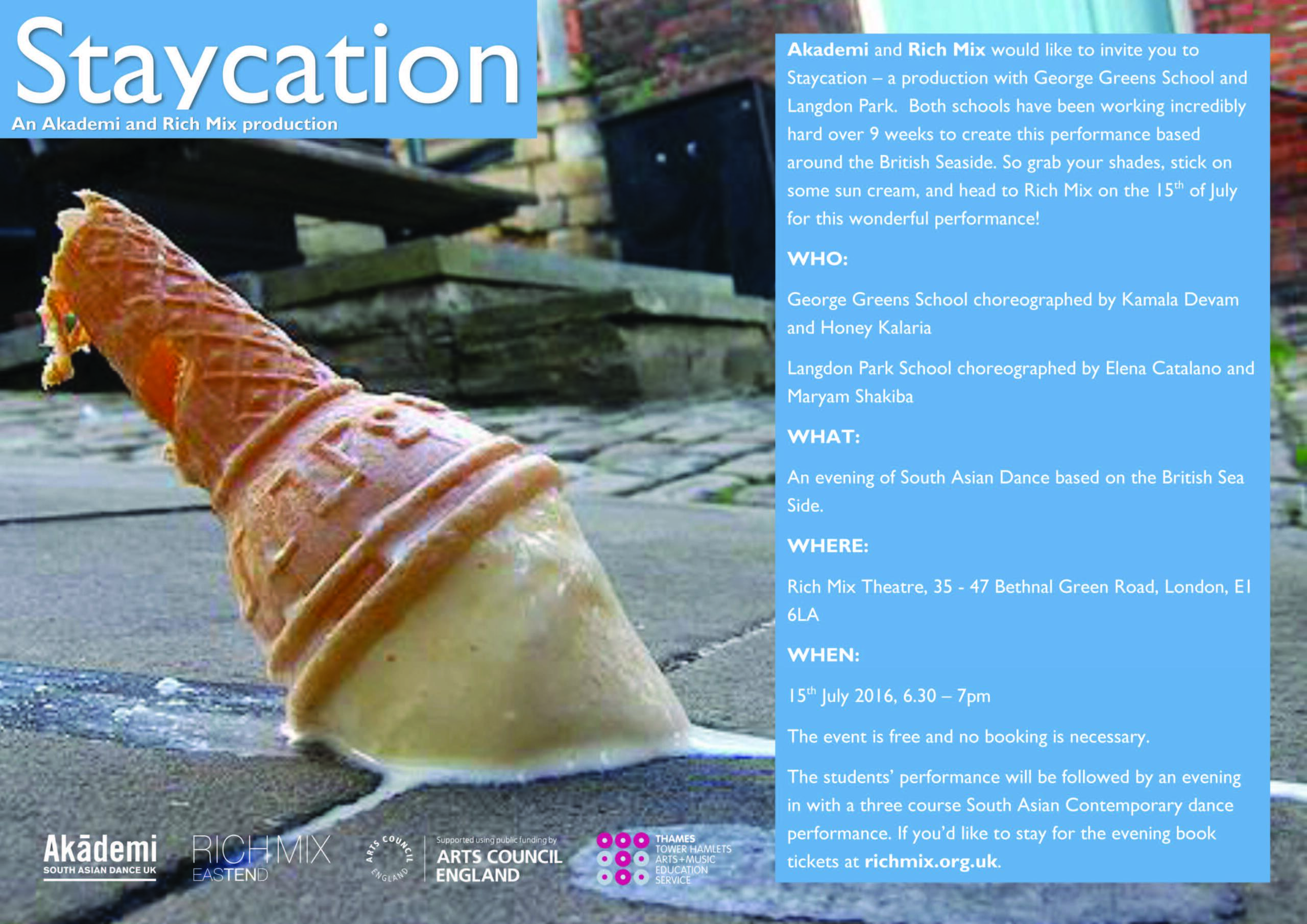 Dance in Mix Staycation flyer