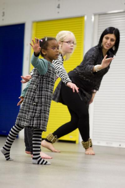 young children taking part in a dance workshop