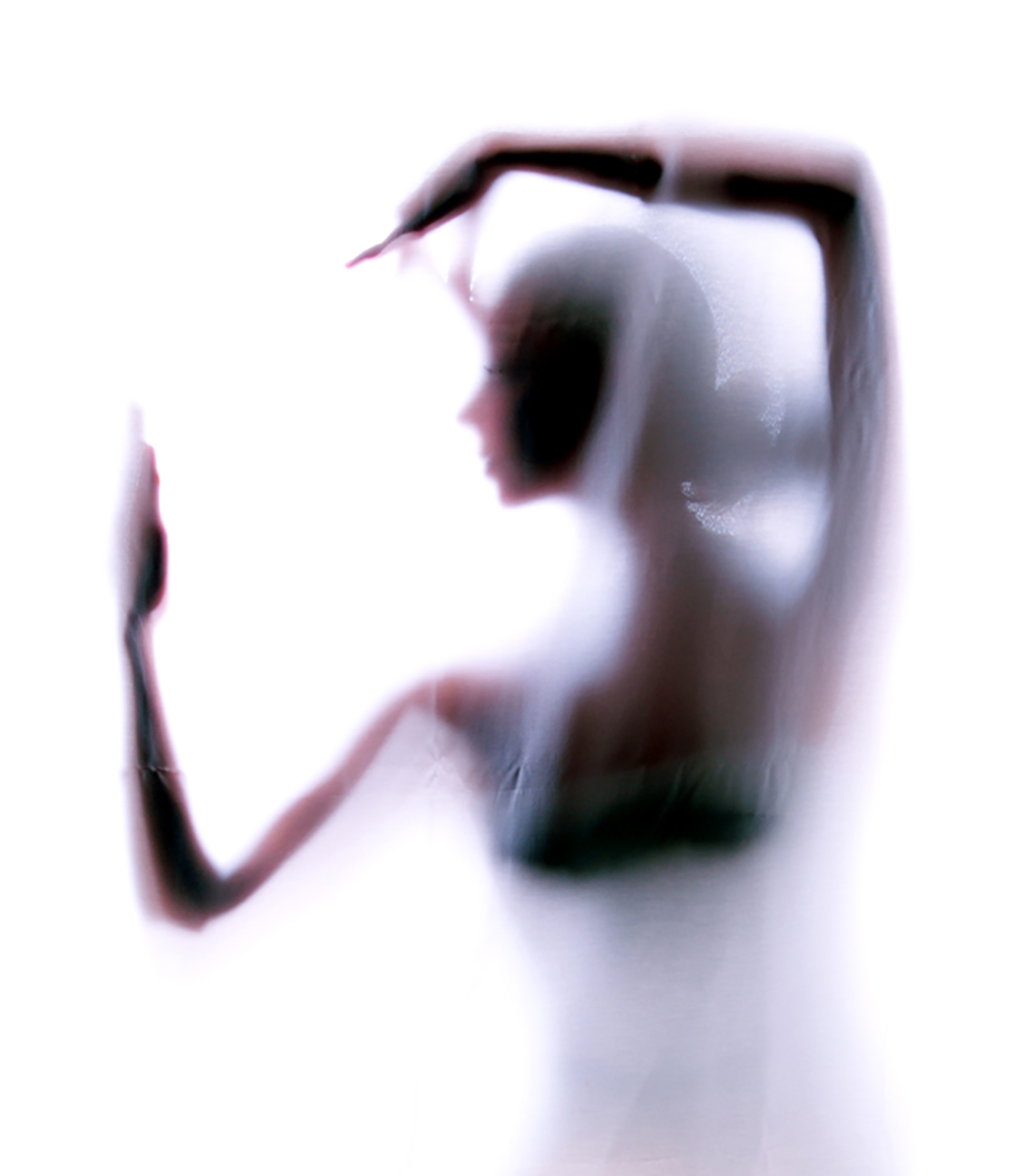 backlit silhouette of a dancer