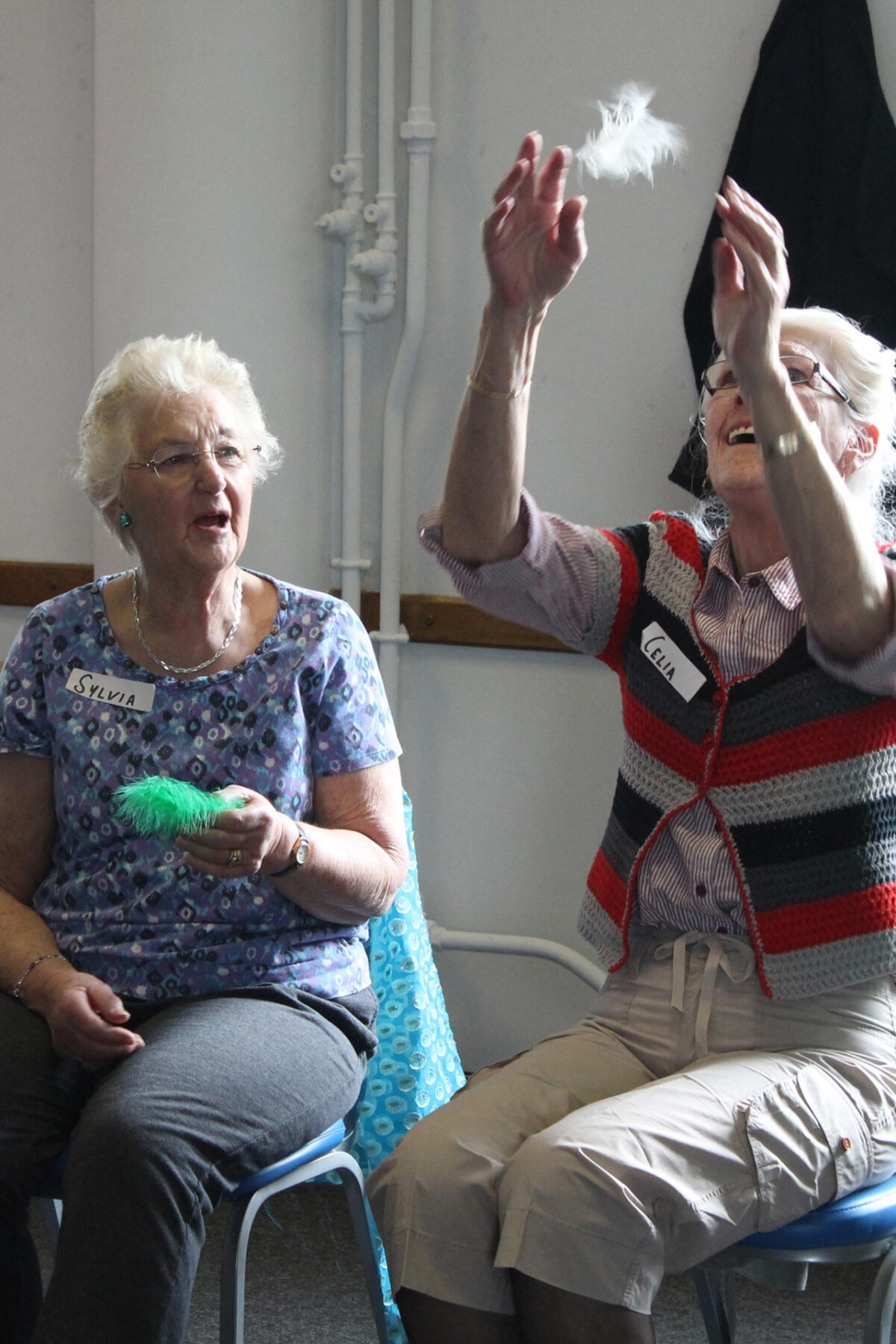 older people participate in a movement workshop