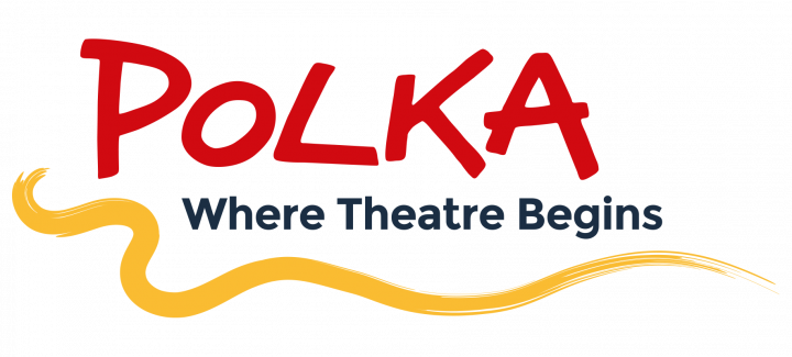 Polka Theatre logo in red